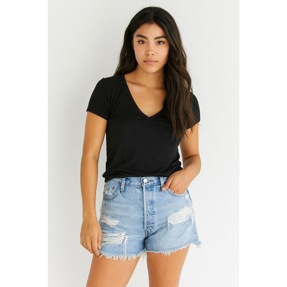 Levi's Cutoff Button Fly Jean Shorts - Picture 1 of 6